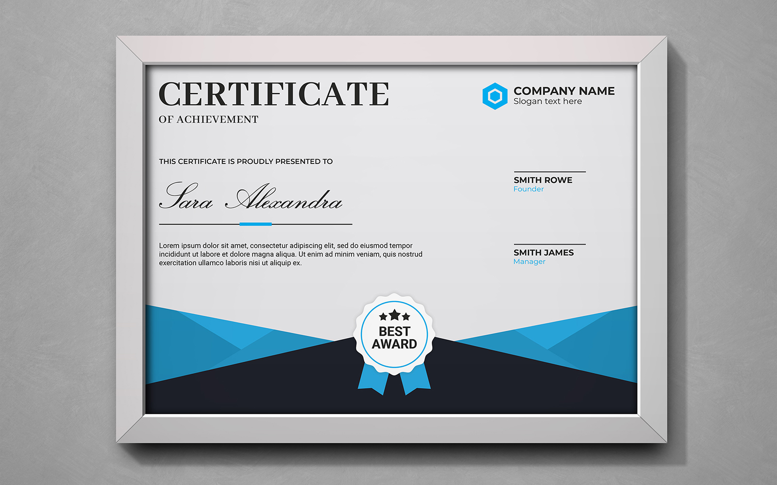 Modern Certificate PSD Templates