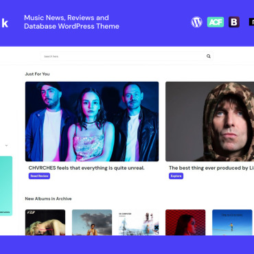 Rounded Music WordPress Themes 235191