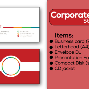 Banking Colorful Corporate Identity 235311