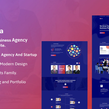 Agencycorporatecreativefinancelandingmodern  PSD Templates 235396