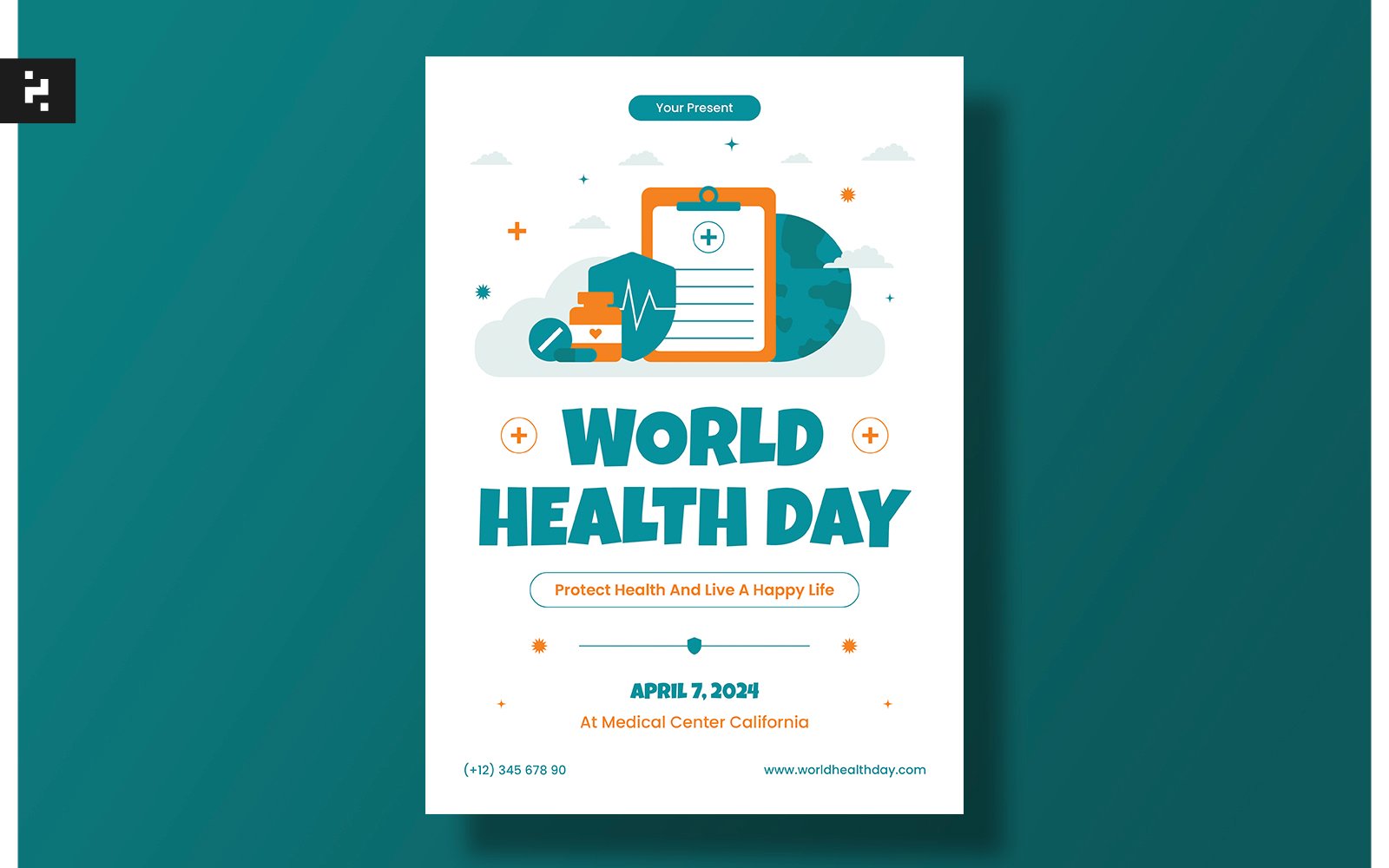 World Health Day Flyer Template