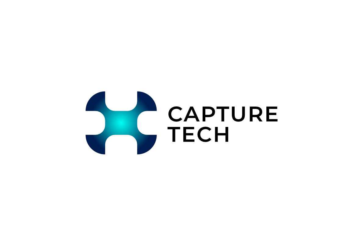 Capture Tech Gradient Shutter Camera Logo