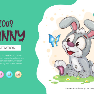 Easter Bunny Vectors Templates 235840