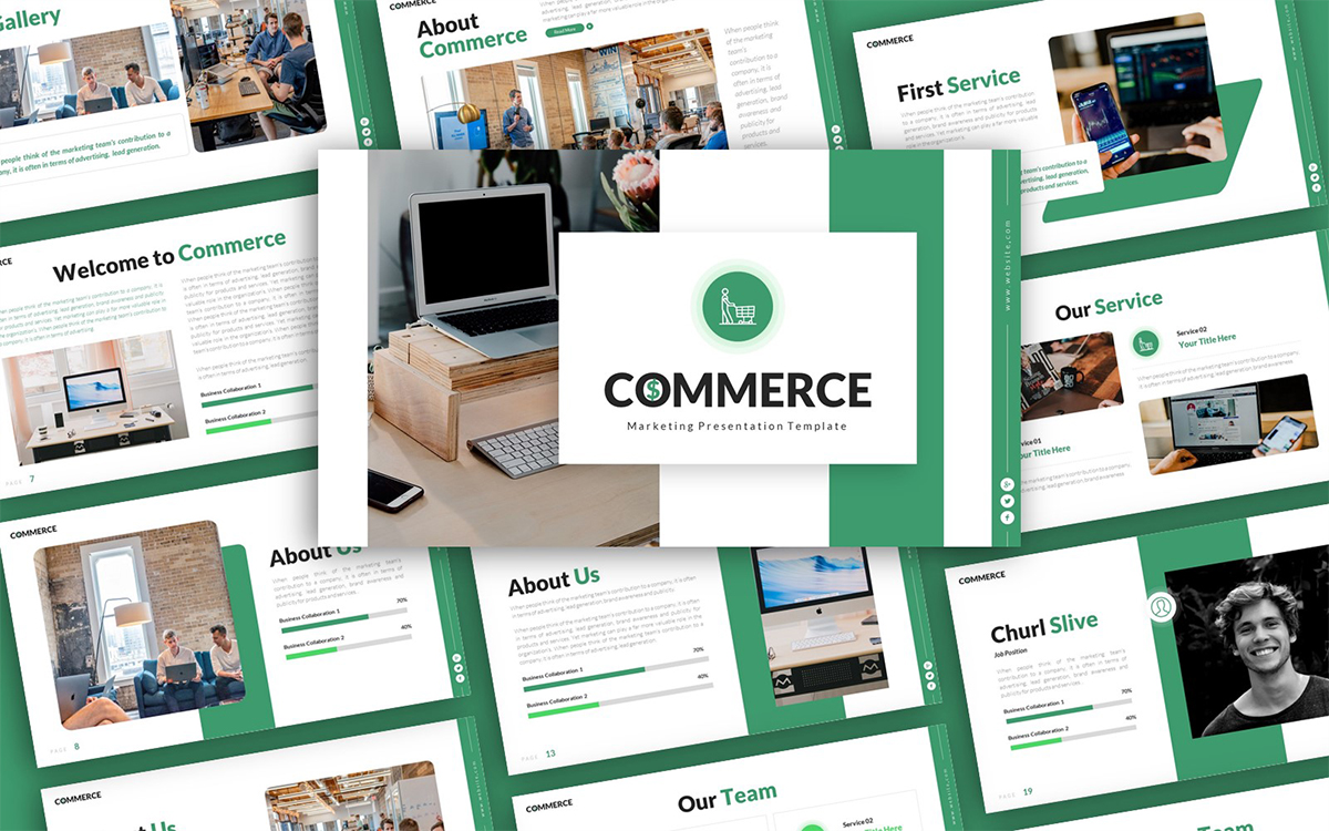 Commerce Marketing Multipurpose PowerPoint Presentation Template