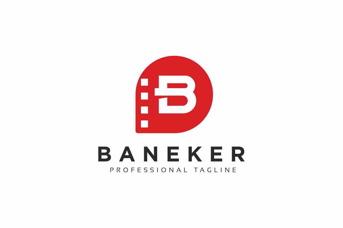 Baneker B Letter Point Logo