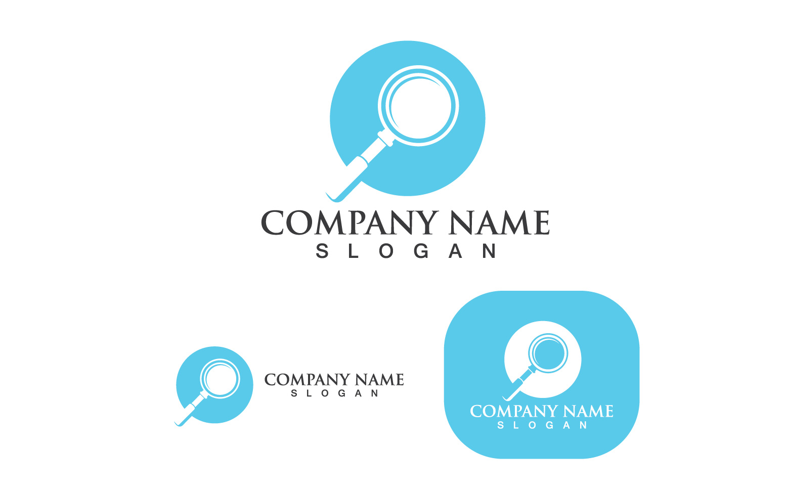 Magnifying Glass Logo Vector Art, Icons, and Graphics for Free Download