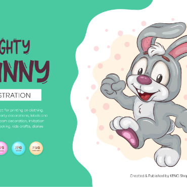 Easter Bunny Vectors Templates 236203