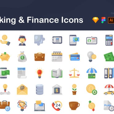 Finance Banking Icon Sets 236319