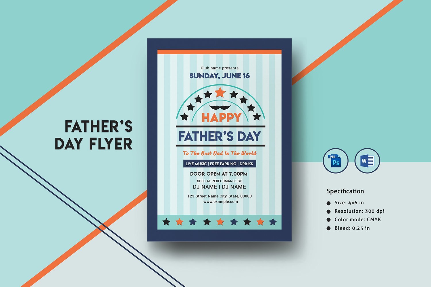 Father's Day Flyer Corporate Identity Template