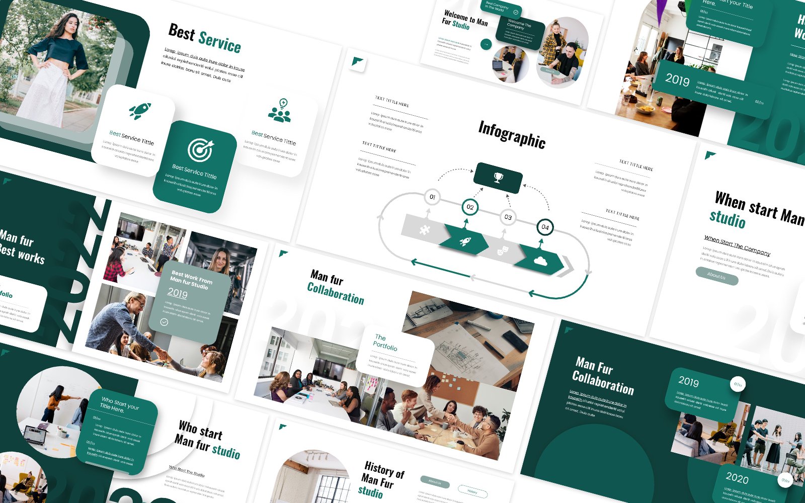 Manfur Business Company Google Slides Template