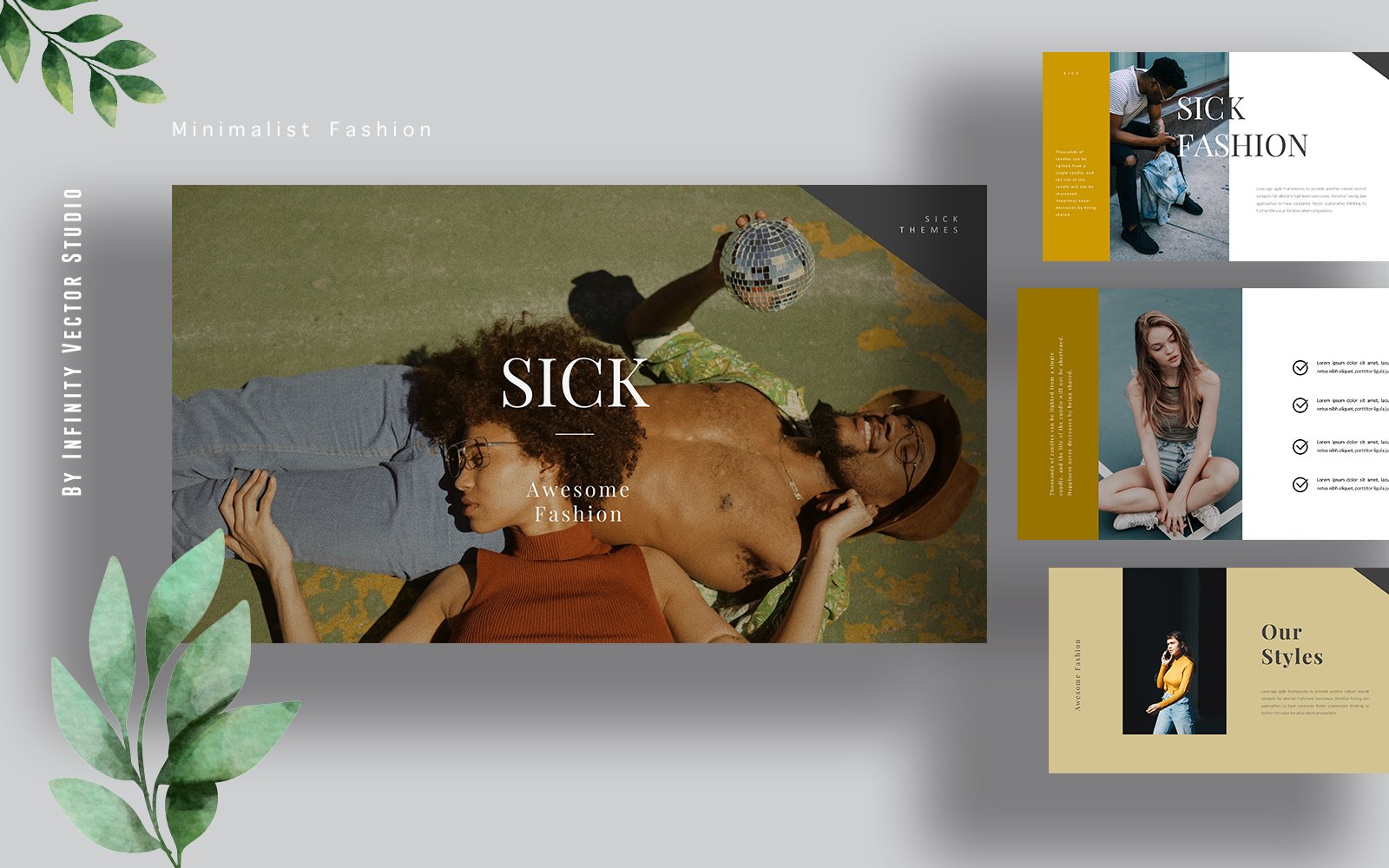 Sick Retro Fashion Google Slides