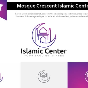 Crescent Islamic Logo Templates 236374