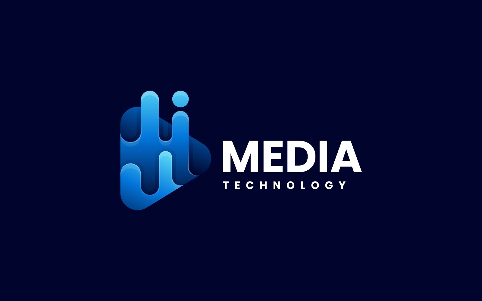 Media Gradient Logo Template
