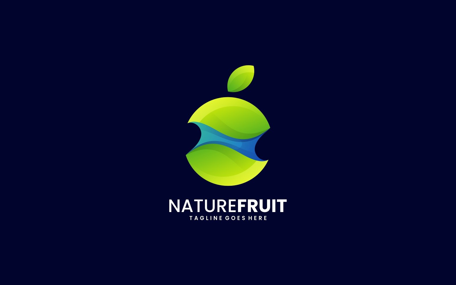 Nature Fruit Gradient Logo Style