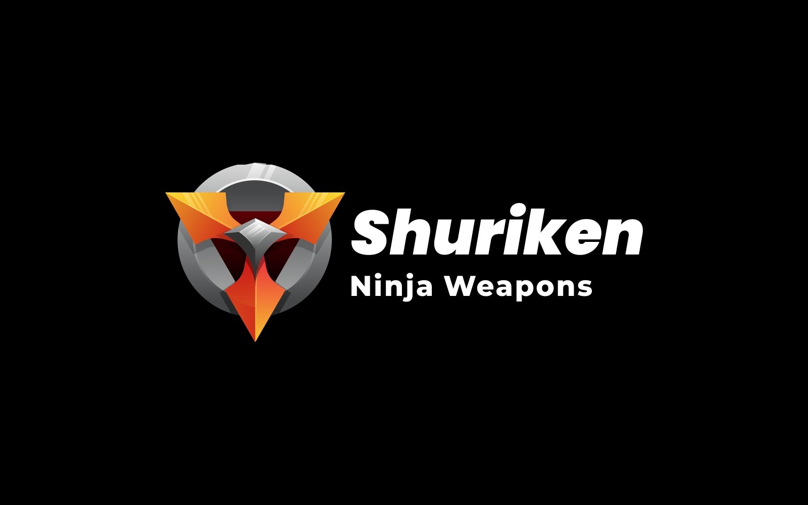 Shuriken Gradient Logo Design