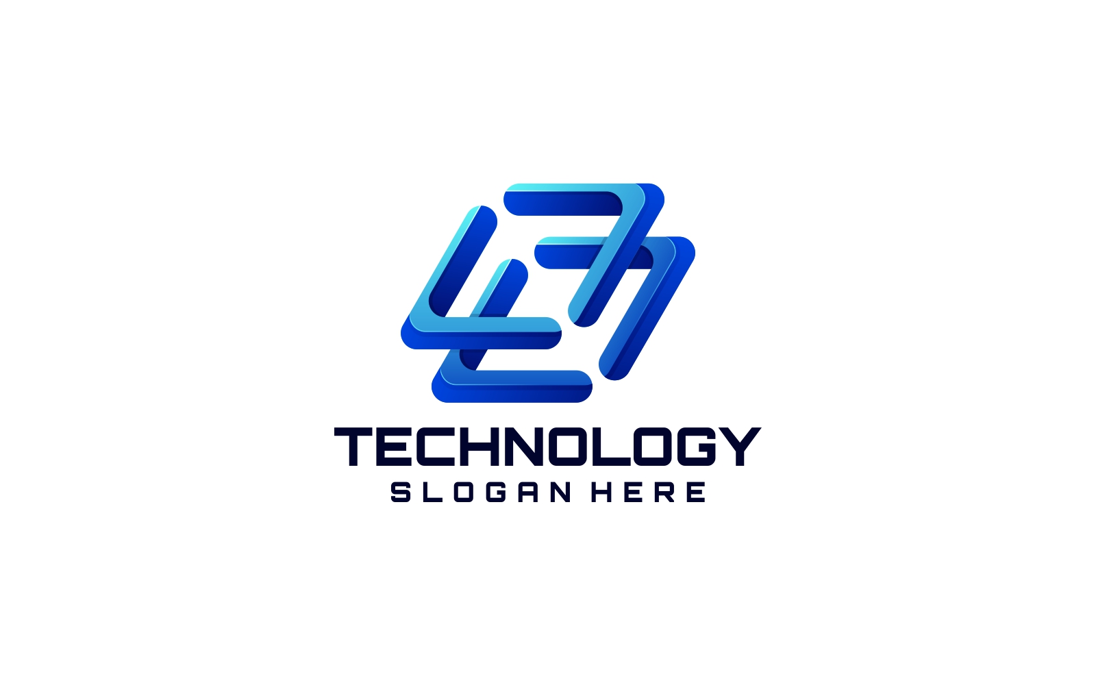Technology Gradient Logo Design