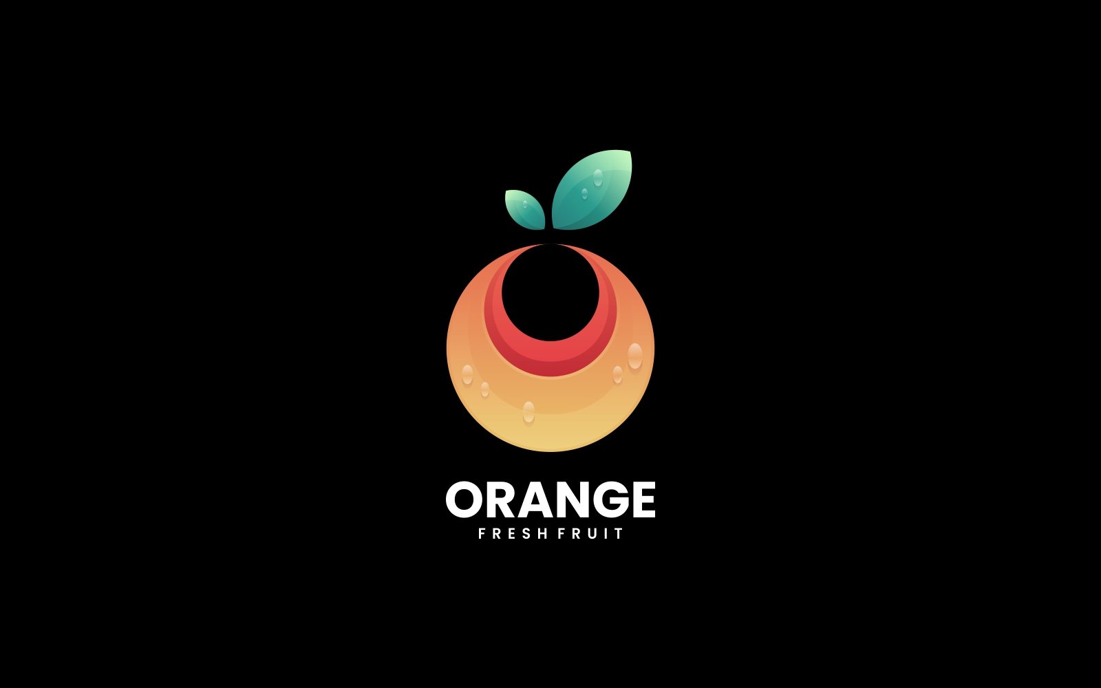 Orange Fresh Gradient Logo