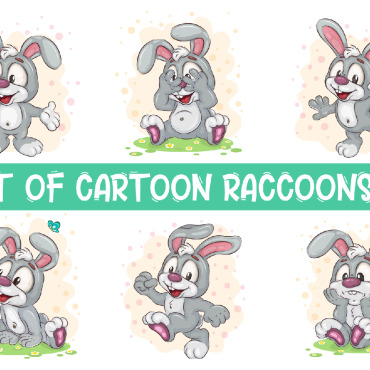 Character Bunny Vectors Templates 236438