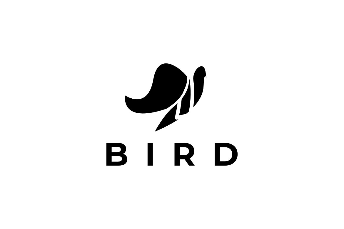 Bird Modern  Silhoutte Corporate Logo