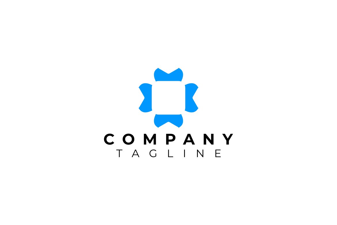 Abstract  Corporate Negative Logo