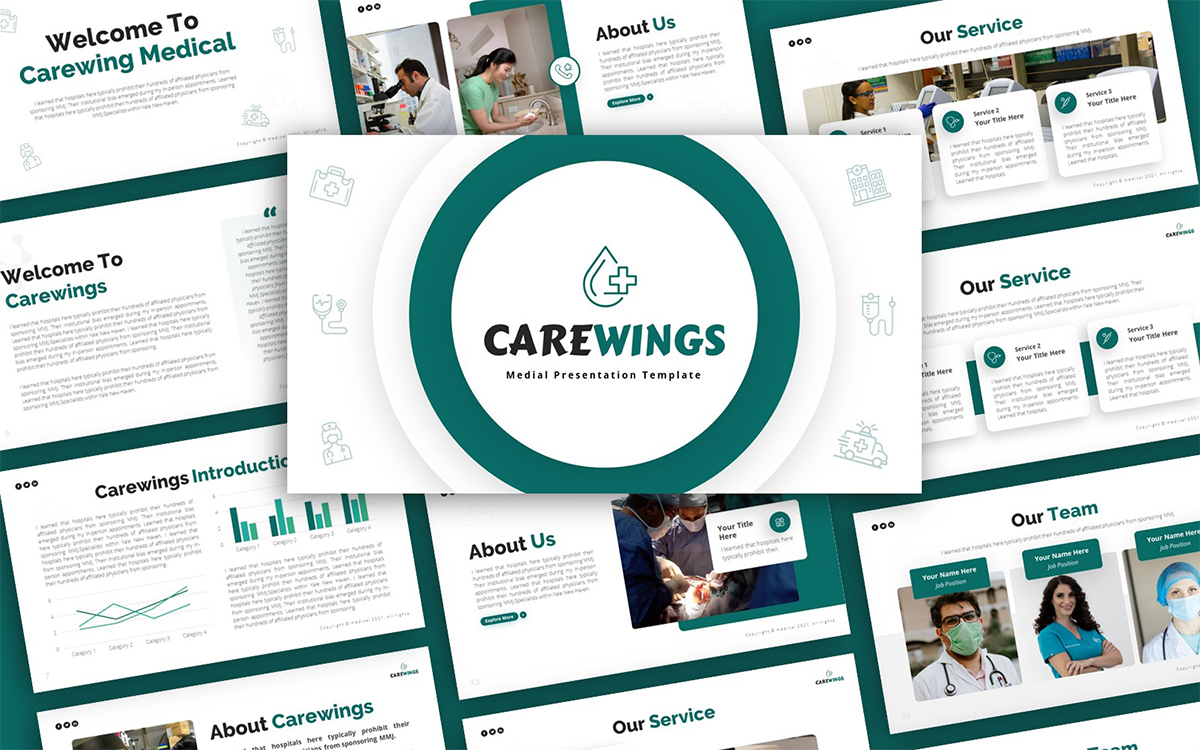 Carewings Medical Multipurpose PowerPoint Presentation Template