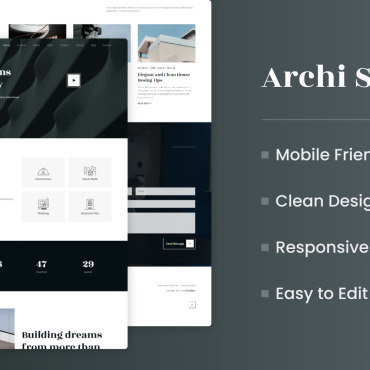 Archi Studio Landing Page Templates 236685