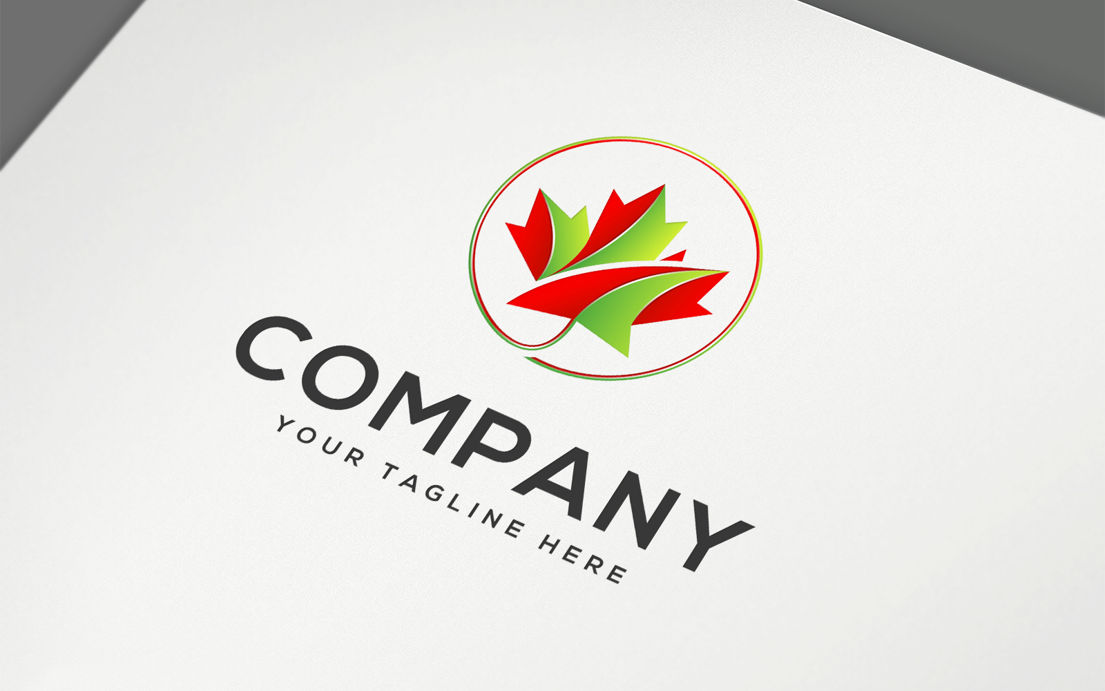 Canadian Maple Logo Template