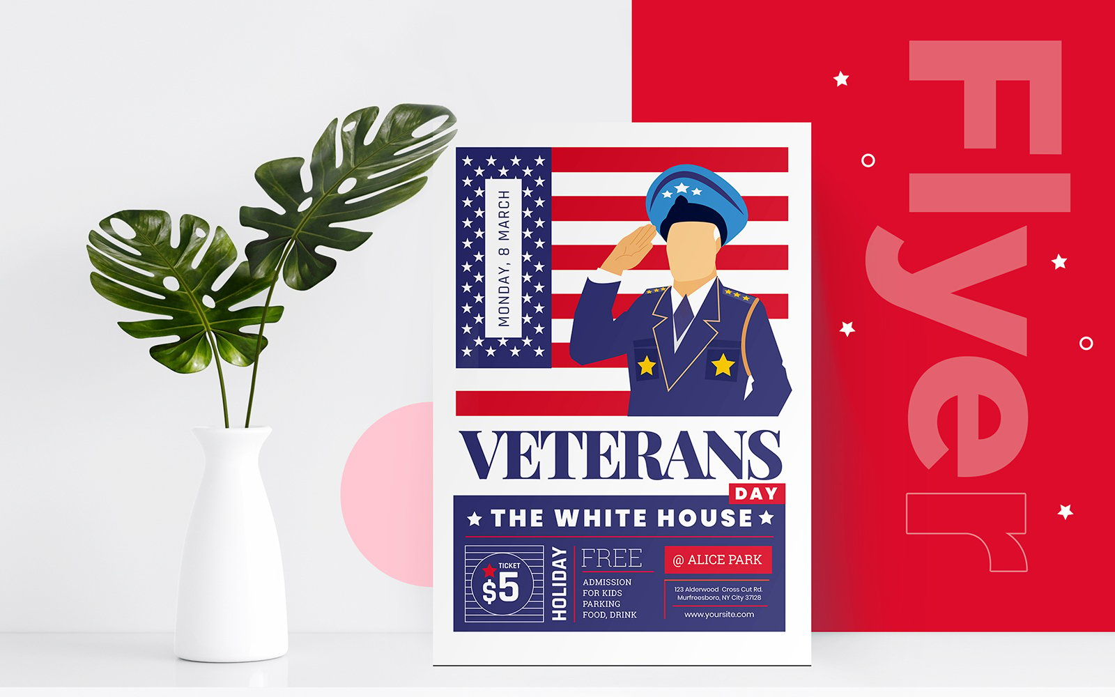 Veterans Day Flyer Template