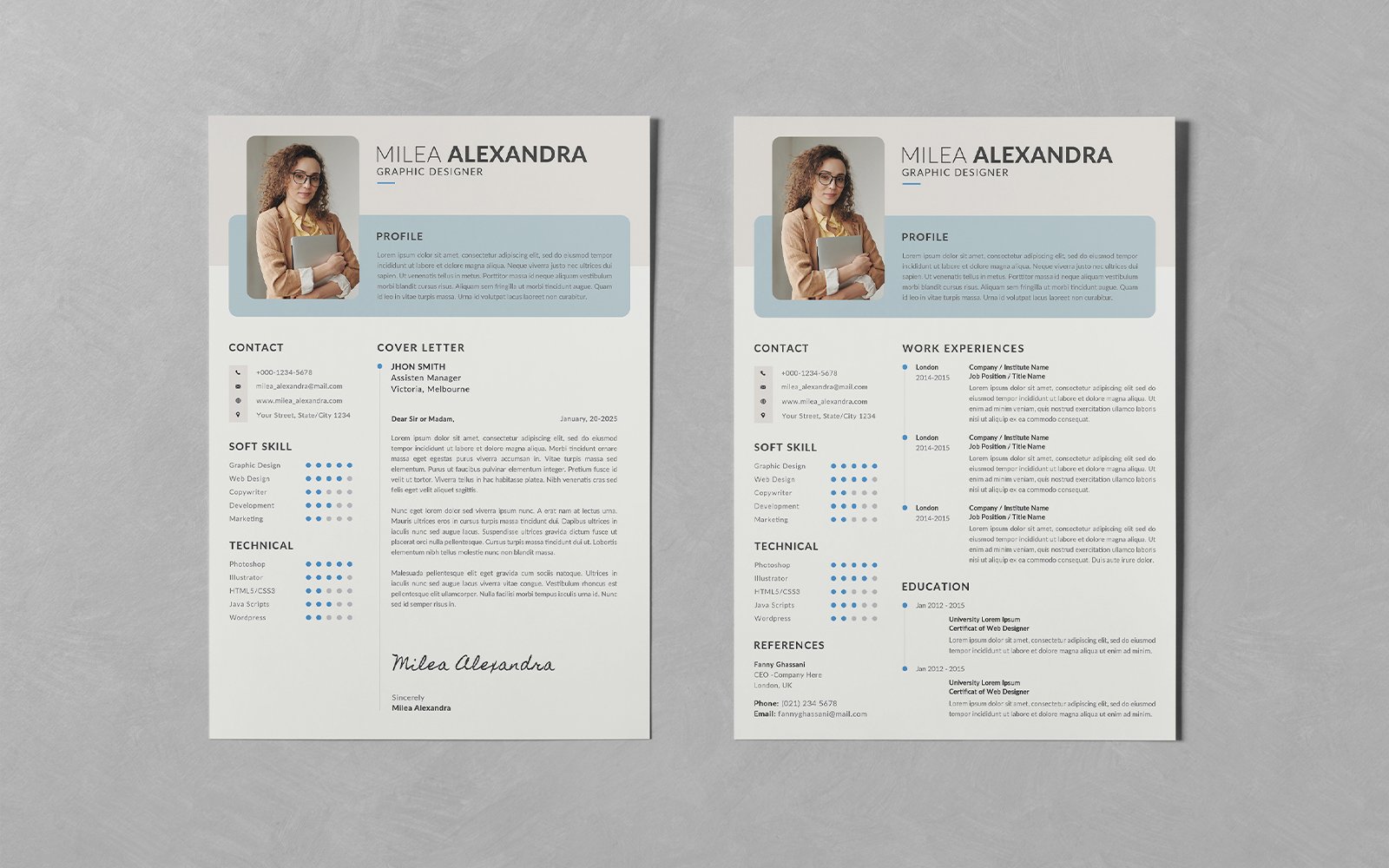 Creative Clean Resume CV Templates