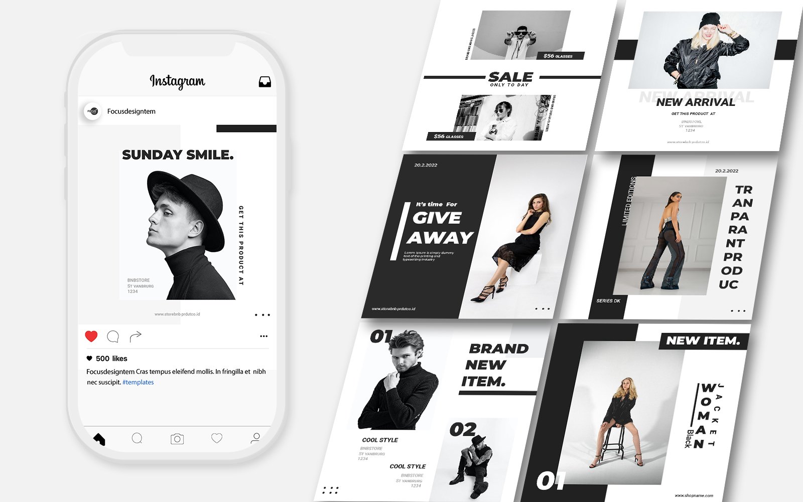 Vol.1 Fashion Instagram Post Template