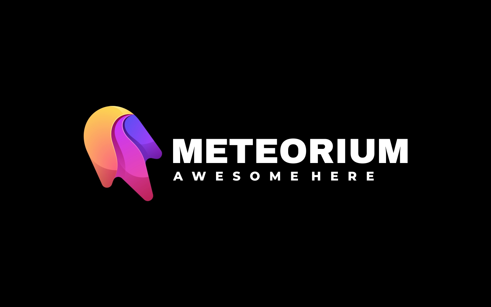 Meteor Gradient Colorful Logo