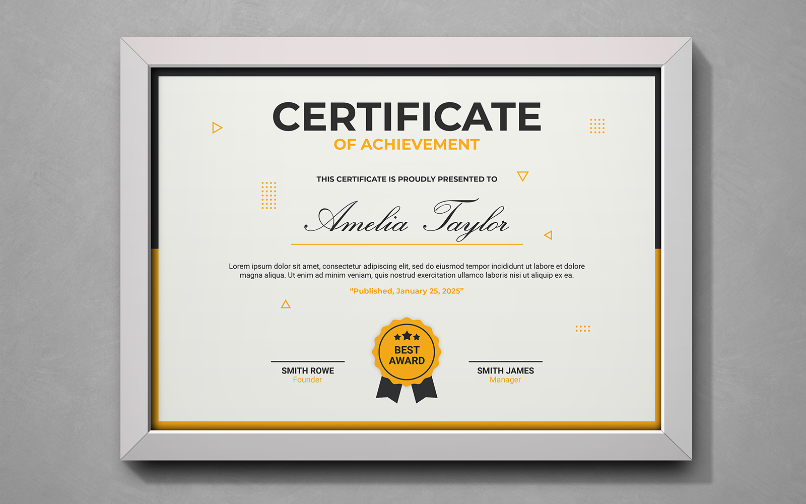 Modern Creative Certificate PSD Templates