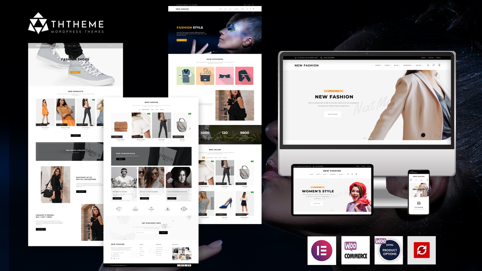 New Fashion – The Elementor Fashion Shop WordPress theme