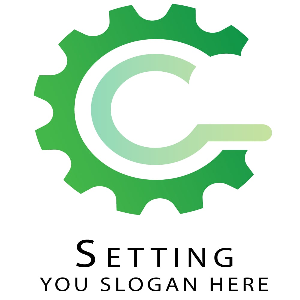 Setting Logo Template   Green Color