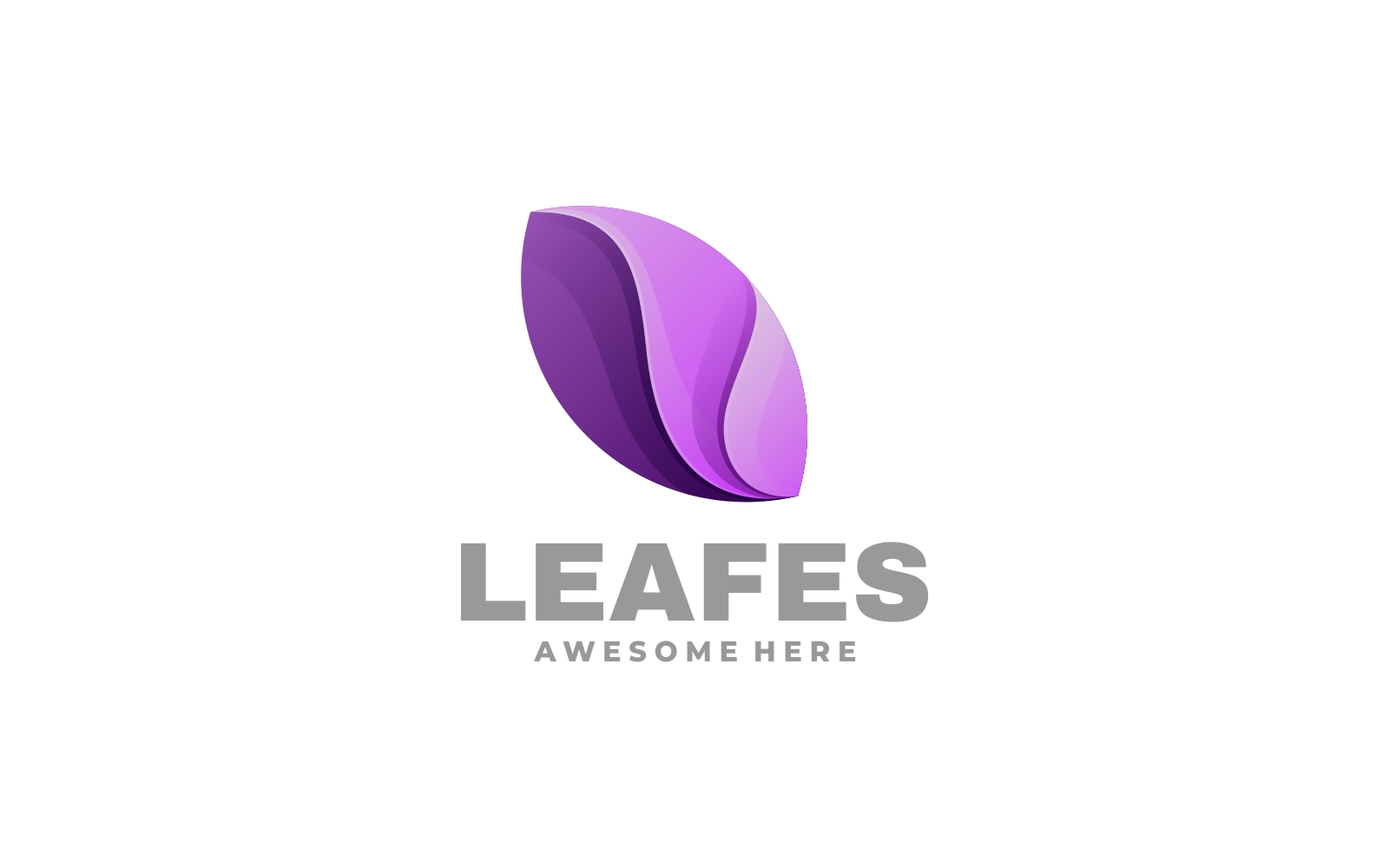 Leaf Gradient Logo Design