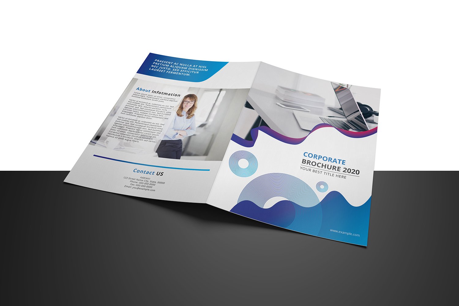 Corporate Bifold Brochure Corporate Identity Template