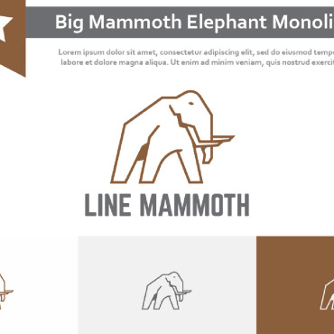 Mammoth Elephant Logo Templates 238066