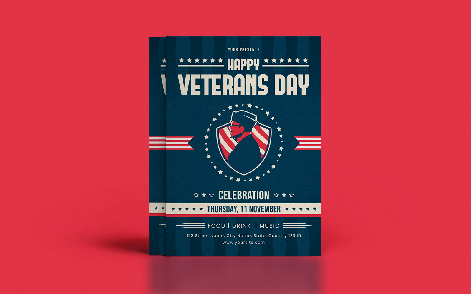 Creative Veterans Day Flyer Template
