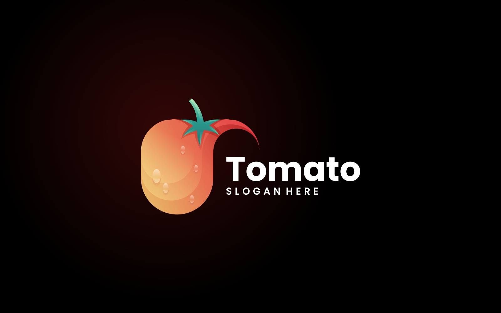 Tomato Gradient Logo Design