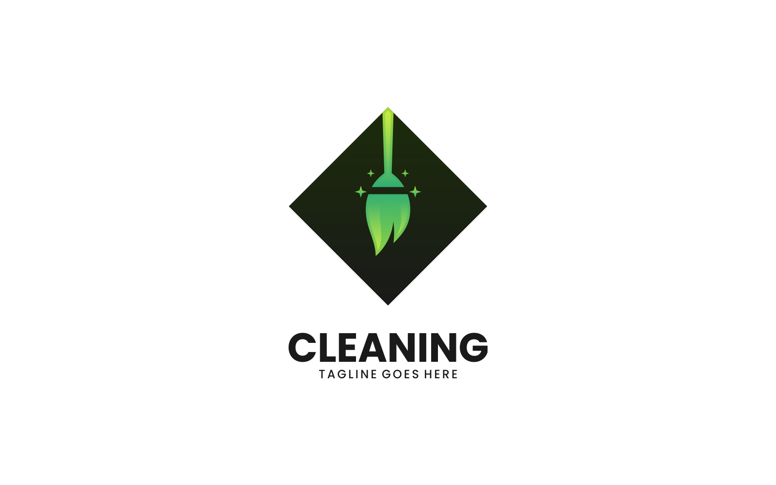 Cleaning Gradient Logo Style
