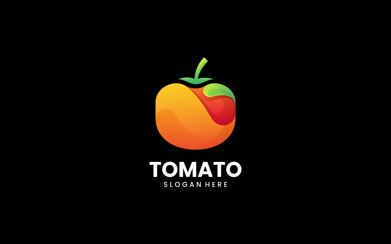 Tomato Gradient Logo Template