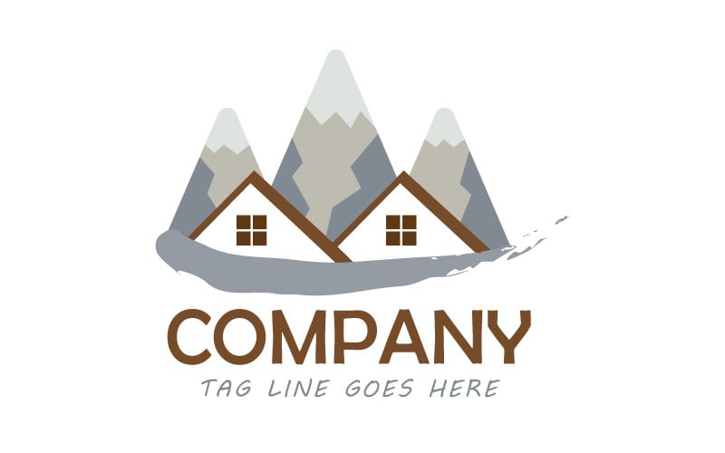Creative Mountain and Hill Logo