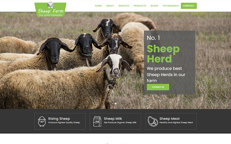 Sheep Farm Multipurpose Website Template