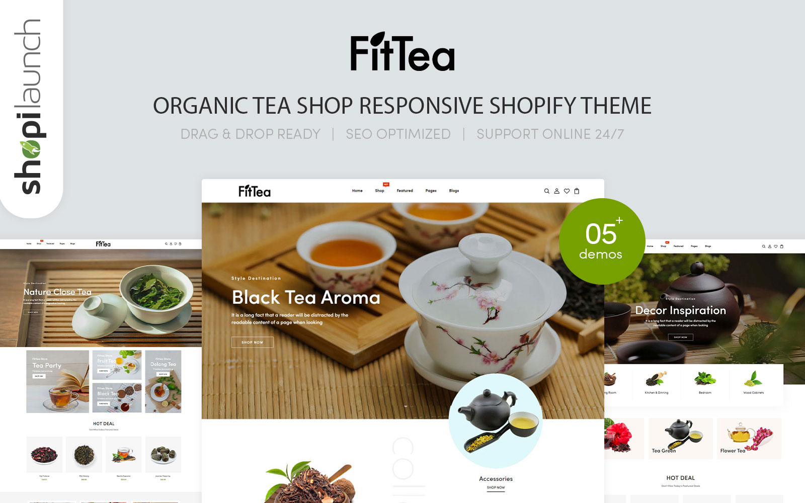 Fittea - Organic Tea Shop Responsive Shopify Theme