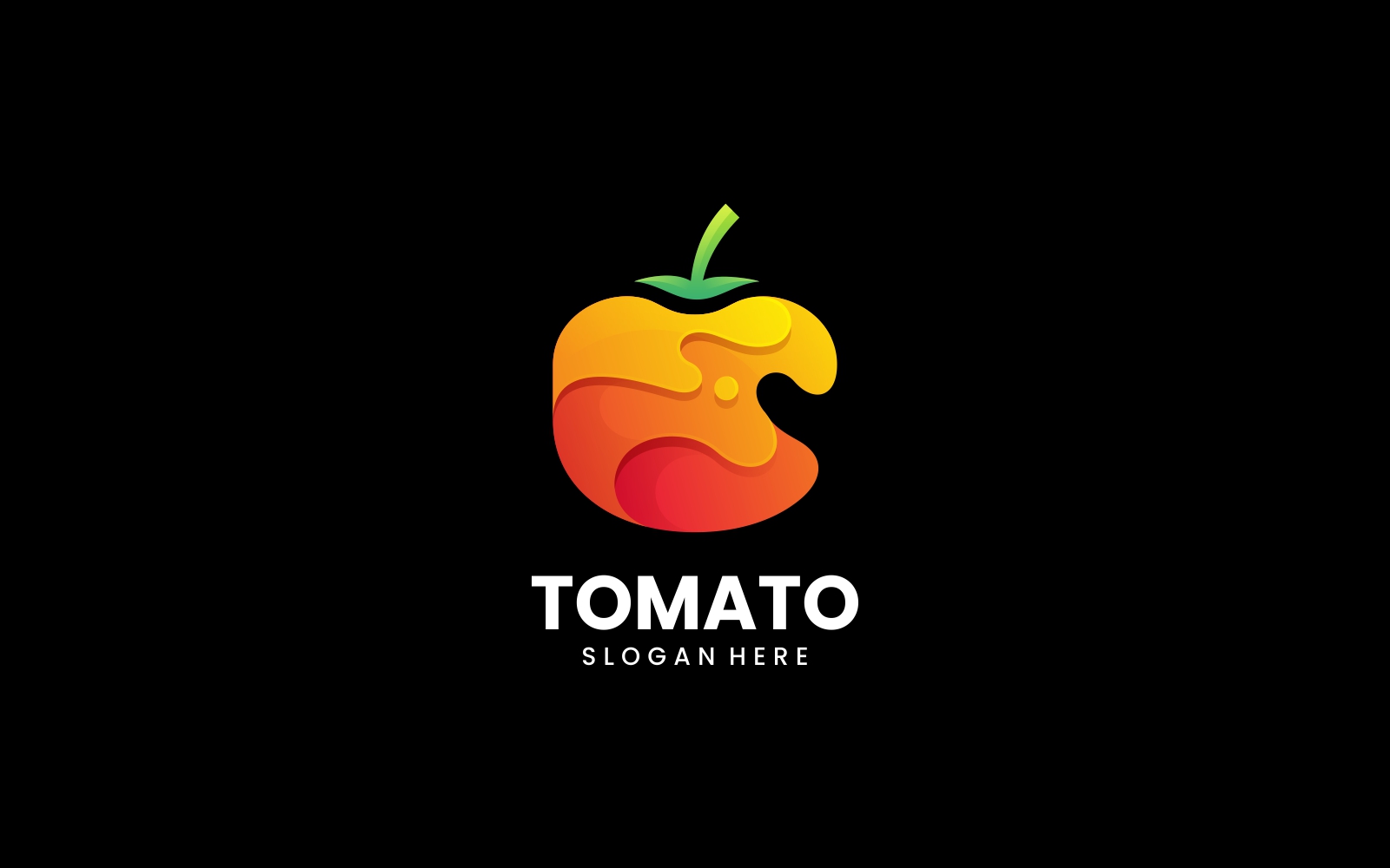 Tomato Color Gradient Logo Template