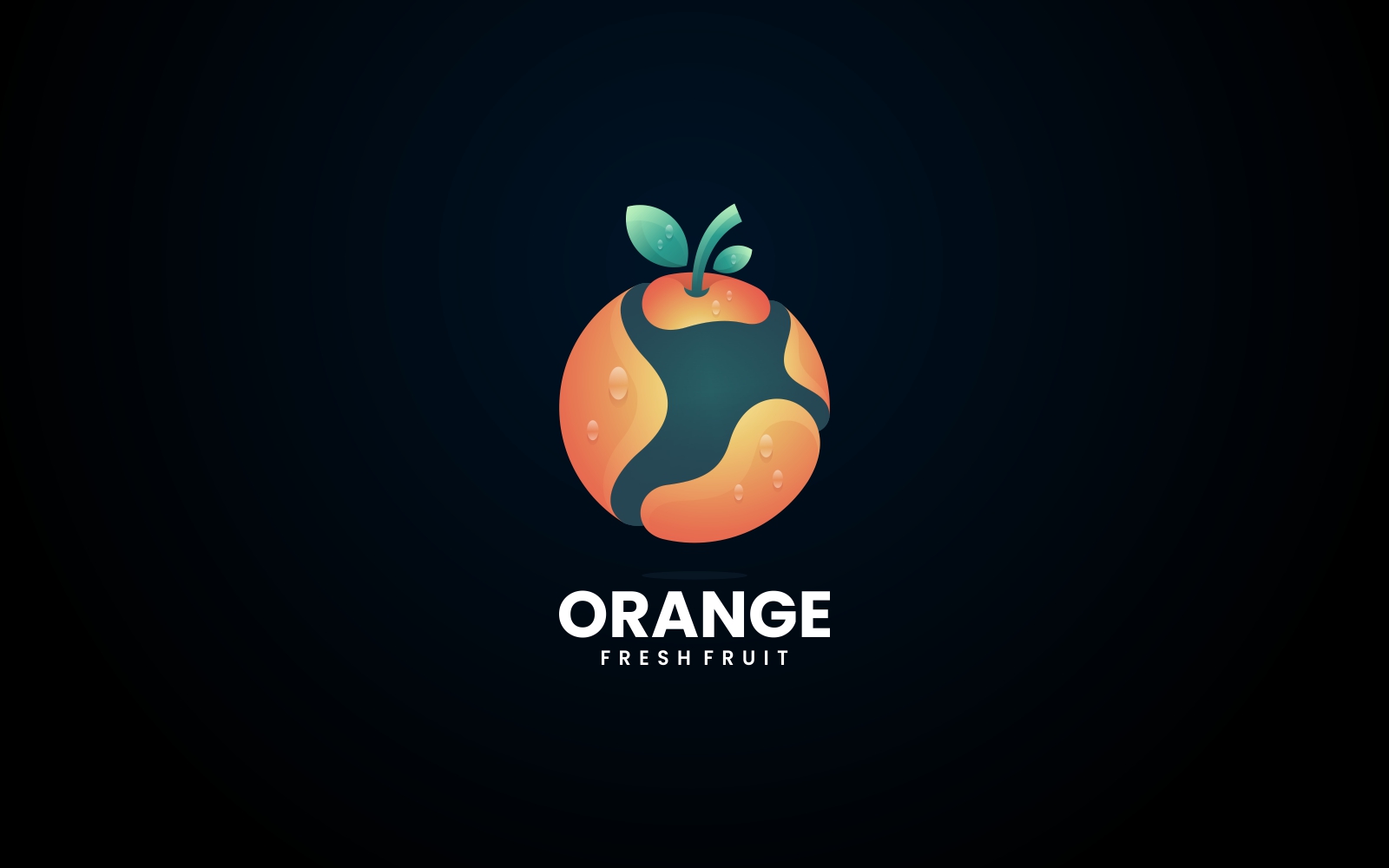 Orange Color Gradient Logo Design