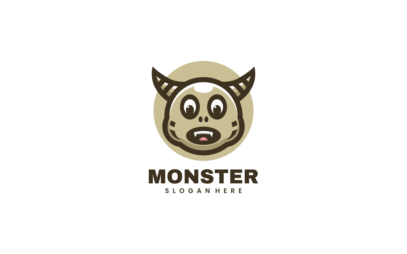 Monster Mascot Cartoon Logo