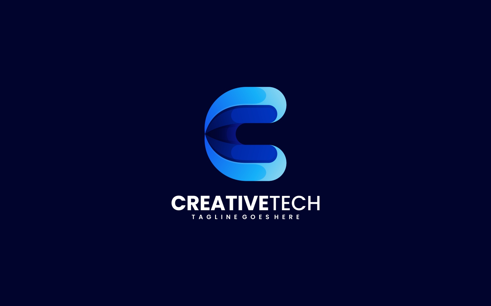 Letter C Color Gradient Logo Style