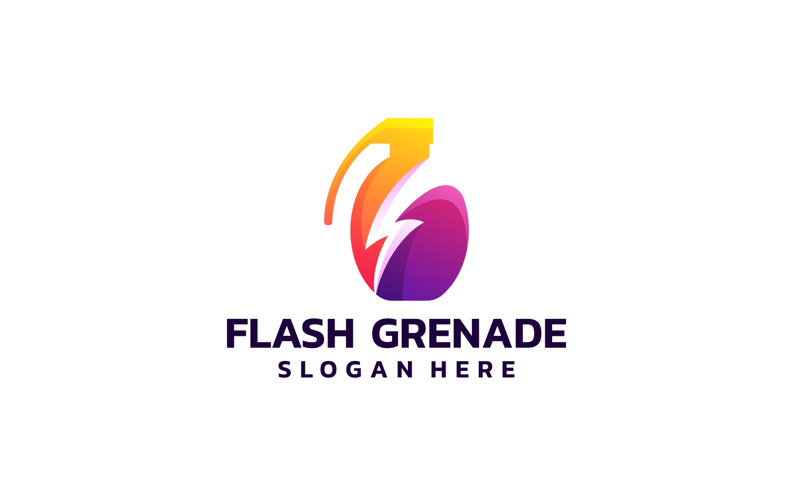 Flash Grenade Gradient Logo