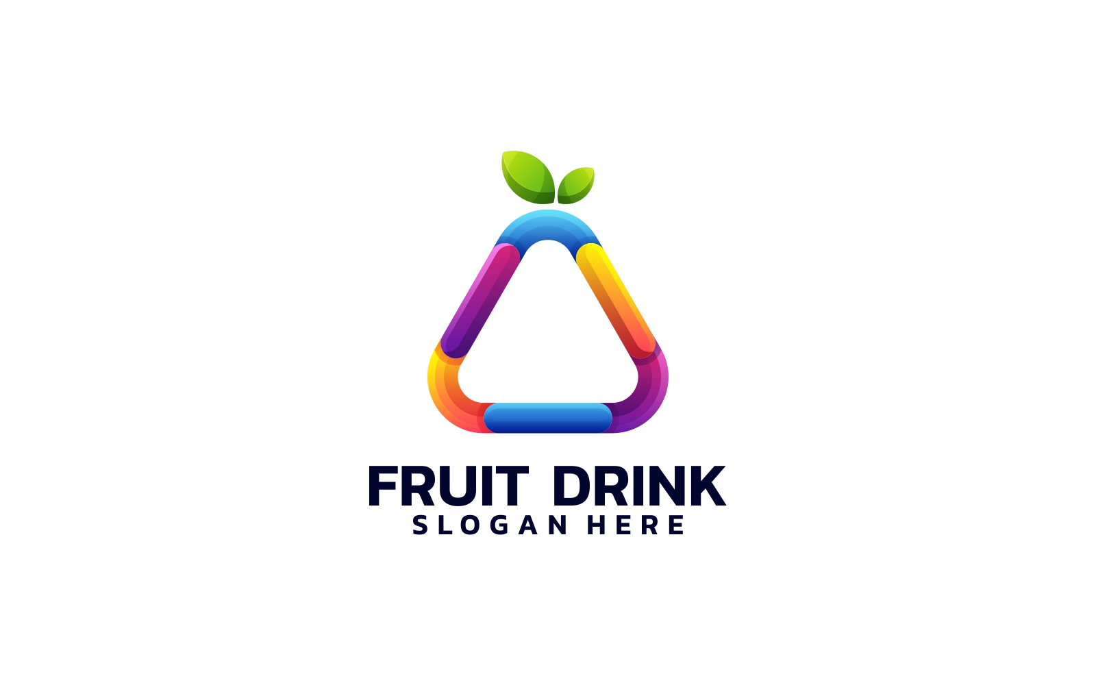 Fruit Drink Gradient Colorful Logo
